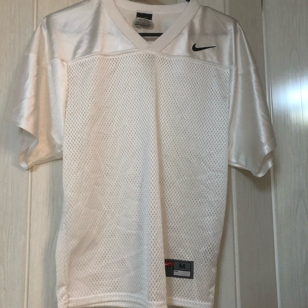 Nike White Mesh Athletic Shirt
